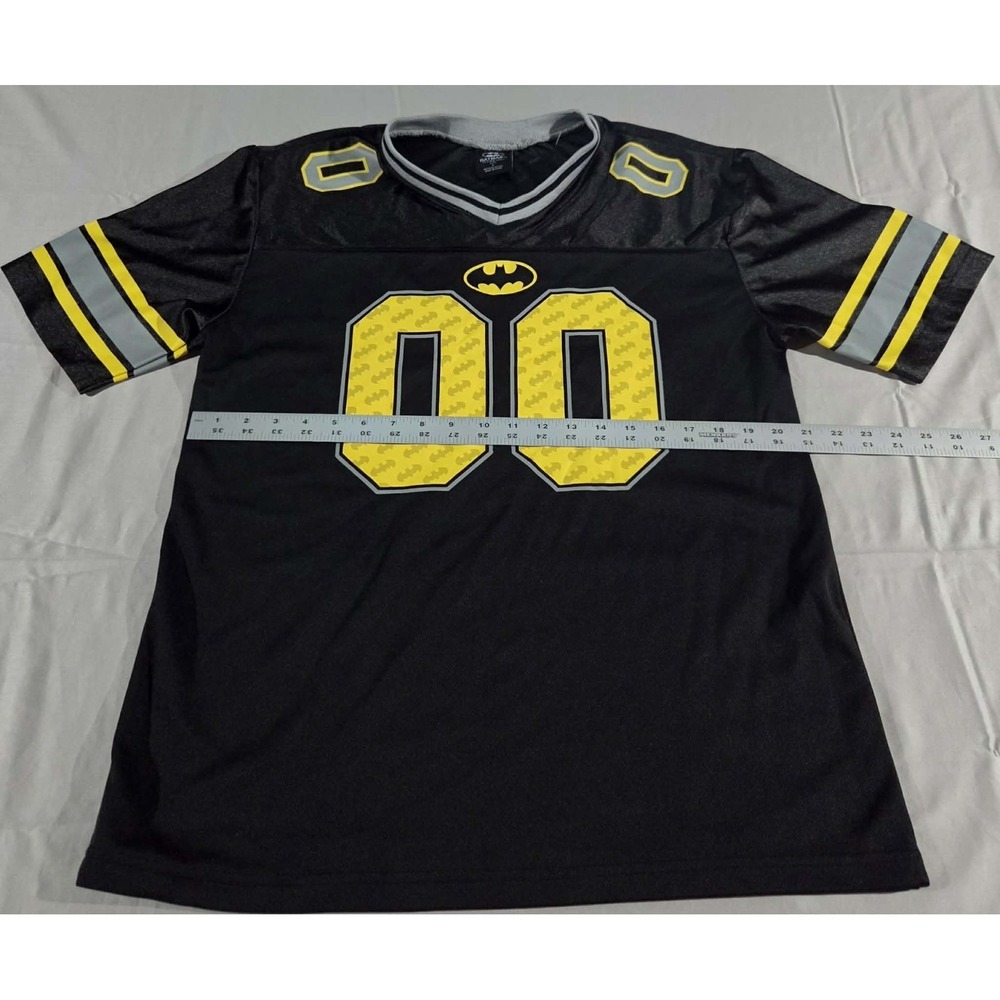 Batman DC Comics Football Jersey Black And Yellow Size L - Picture 3 of 11